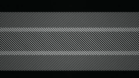 Black and white optical illusion diagonal lines seamless loop Stock Footage 347205360