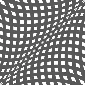 Black and white optical illusion. Op art vector background with Illustrazione stock