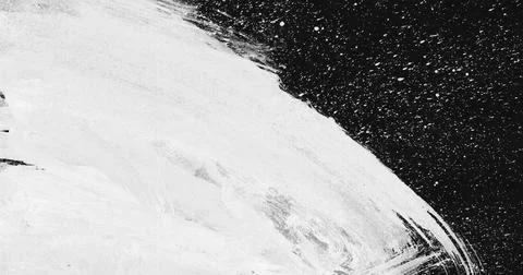 Black and white paint splash background, isolated with space for text or design Illustrazione stock