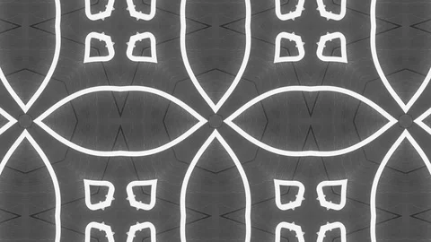 Black and white pattern abstract neon fractal square 4k 0000006 Stock Footage 121438206