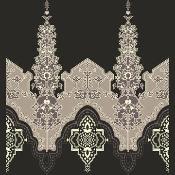 A black and white pattern against a dark background Stock Illustration