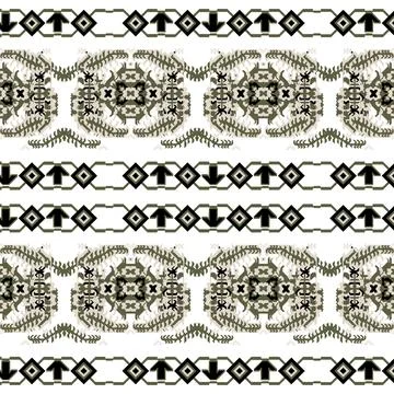 A black and white pattern with arrows Stock Illustration