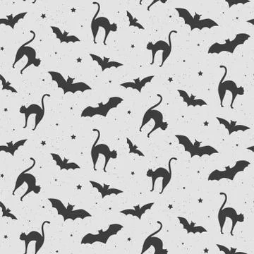 Black and white pattern of cat Stock Illustration