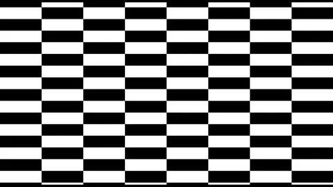 Black and white pattern checkers vertical. Future geometric patterns motion Stock Footage 128925506