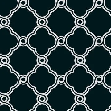A black and white pattern with circles, repeated seamless pattern 스톡 일러스트