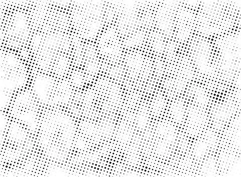 A black and white pattern of dots, a black and white image of a dotted line Stock Illustration