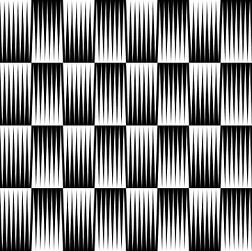 Black and white pattern of edgy, pointed shapes. Repeatable background of tri Illustrazione stock