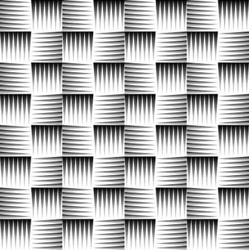 Black and white pattern of edgy, pointed shapes. Repeatable background of tri Stock Illustration