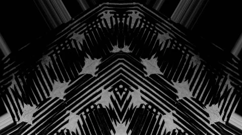 Black and white pattern fabric flows Stock Footage 64574903