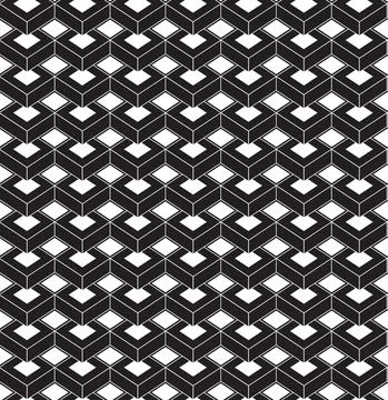 Black and white pattern geometric abstract graphic Stock Illustration
