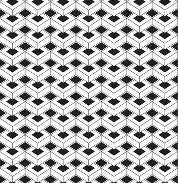 Black and white pattern geometric abstract graphic Illustrazione stock