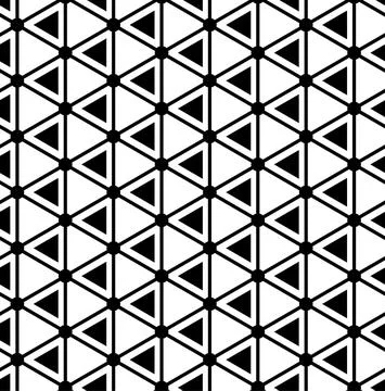 Black and white pattern geometric abstract graphic Stock Illustration