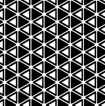 Black and white pattern geometric abstract graphic Illustrazione stock