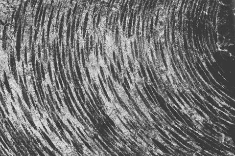 Black and white pattern with half circle Stock Illustration