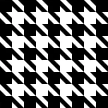 Black and white pattern Houndstooth seamless pattern black and white Illustrazione stock