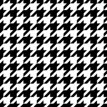Black and white pattern Houndstooth seamless pattern black and white Stock Illustration