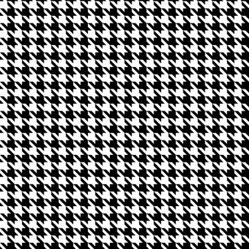 Black and white pattern Houndstooth seamless pattern black and white Stock Illustration