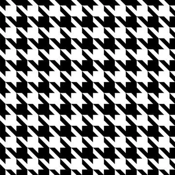 Black and white pattern Houndstooth seamless pattern black and white Illustrazione stock