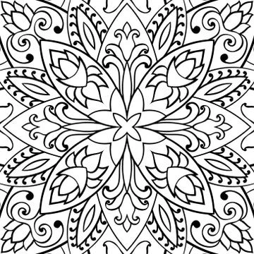 Black and white pattern. Illustrazione stock