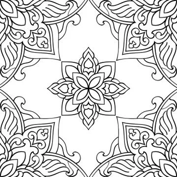 Black and white pattern. Stock Illustration