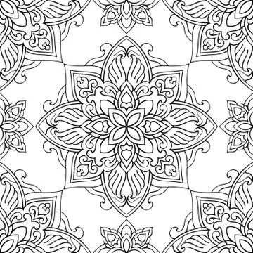 Black and white pattern. Stock Illustration
