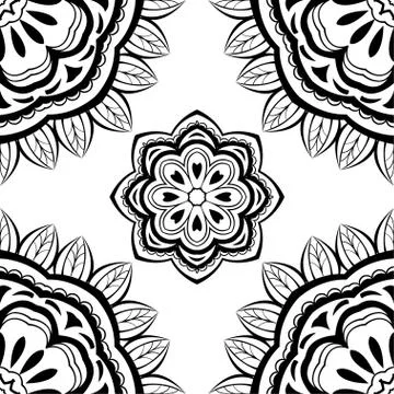 Black and white pattern. Stock Illustration