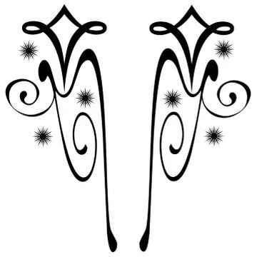 Black-and-white pattern Stock Illustration