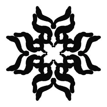 Black and white pattern Stock Illustration