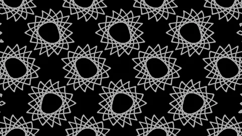 Black and white pattern on a minimal background. Stock Footage 124058005