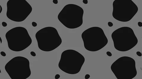 Black and white pattern on a minimal background. Video stock 124116689