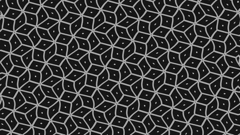 Black and white pattern on a minimal background. Video stock 124455265