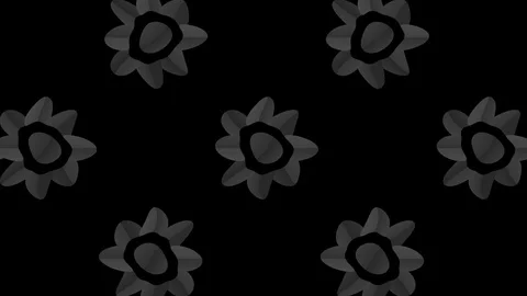 Black and white pattern on a minimal background. Stockbeeldmateriaal 125269203