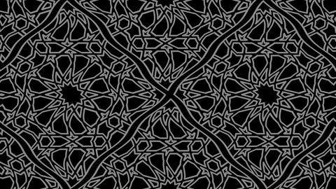 Black and white pattern on a minimal background. Stock Footage 128370157