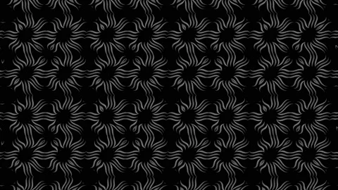 Black and white pattern on a minimal background. Stock Footage 131805891