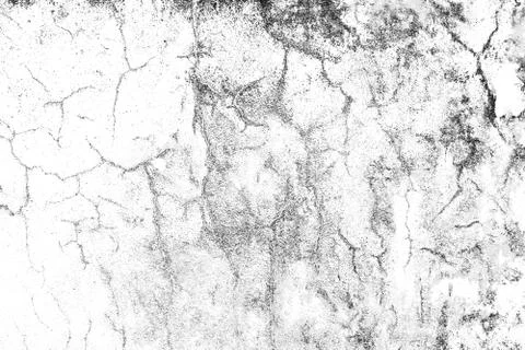 Black and white pattern. Monochrome abstract texture. Background of cracks, Stock Illustration