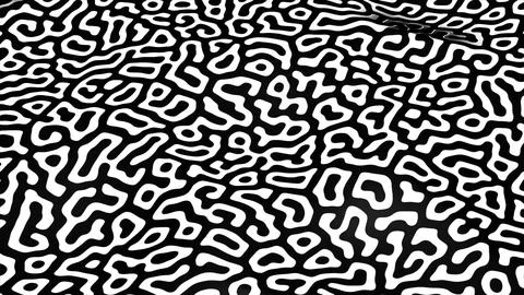 Black and white pattern. Motion.A pattern that looks like a drawing that sways Stock Illustration