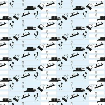 Black and white pattern in retro style.3d 스톡 일러스트