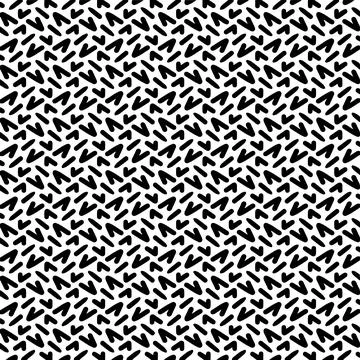 Black and white pattern with scribbles and strokes Stock Illustration