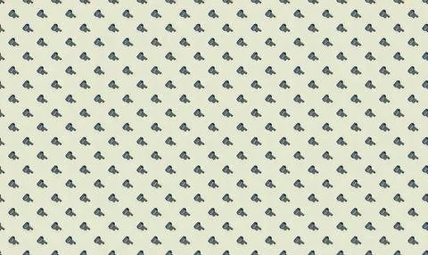 Black and white pattern with small animal icons repeating Stock Illustration