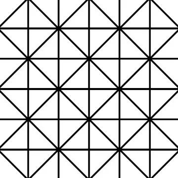 Black and white pattern squares and triangles background vector design Illustrazione stock