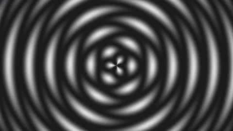Black and white pattern with swirling shapes creating Stock Footage 338068223
