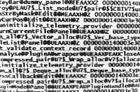 Black and white pixelated computer code backdrop 스톡 일러스트