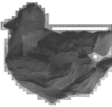 Black and white pixelated geometric pattern with diagonal lines and scattere イラスト素材