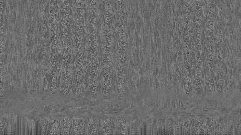 Black and white pixelated static noise TV, WITH SOUND, loop Stock Footage 118650334