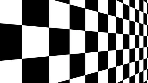 Black and white plane checkered with dof effect. Illustrazione stock