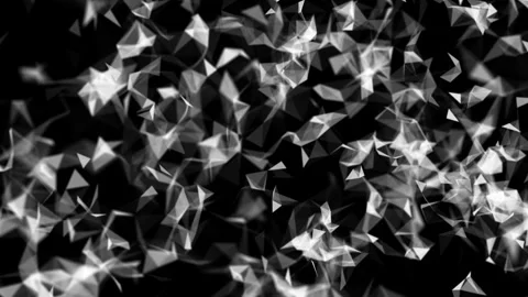 Black and White Plexus Animation Stock Footage 267982472