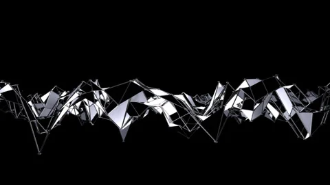 Black and white plexus Stock Footage 246195711