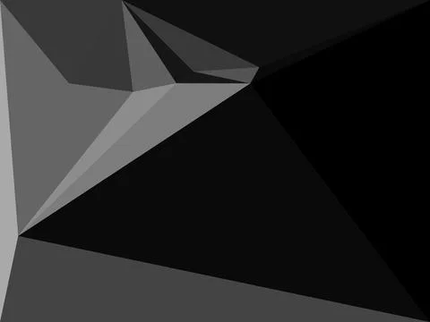 Black and white polygonal pattern Abstract geometric background Triangular .. Illustrazione stock