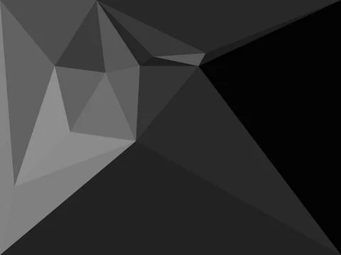 Black and white polygonal pattern Abstract geometric background Triangular .. 库存插图