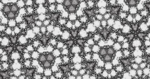 Black and white psychedelic abstract kaleidoscope mosaic texture background 動画素材 134207590